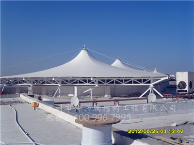 和记APP官网-埃及屋顶雨棚膜结构工程